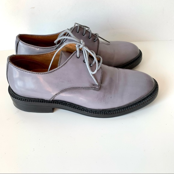 ADOLFO CARLI Italian Leather Gray Oxfords—SZ. 6 - Picture 7 of 16